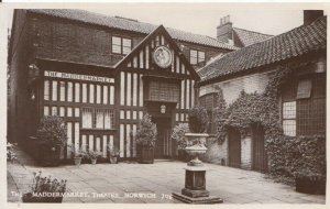 Norfolk Postcard - The Maddermarket - Theatre - Norwich - Real Photo - Ref 2484A