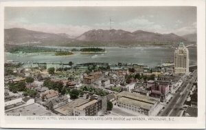 Vancouver BC Downtown View c1948 Gowen Sutton RPPC Postcard F83