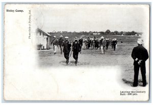 1903 Leaving The Century Butt Bisley Camp Woking Surrey England Posted Postcard