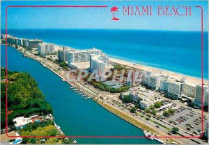 Modern Postcard Miami beach looking Northeast showing the Shawnee resort