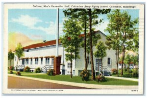 c1930's Enlisted Men's Recreation Hall Columbus Mississippi MS Postcard