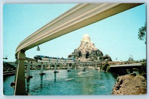 Anaheim California CA Postcard Monorail System Disneyland Magic Kingdom Vintage