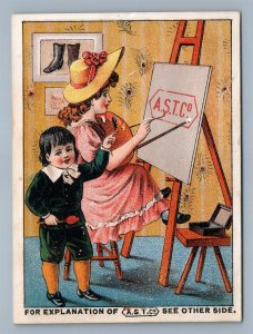 AMERICAN SHOE TIP CO. VICTORIAN TRADE CARD