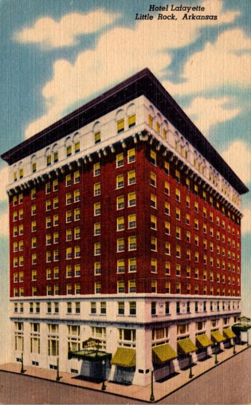 Arkansas Little Rock Hotel Lafayette 1958 Curteich