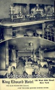 King Edward Dining Room Restaurant, New York City, NYC USA Unused 