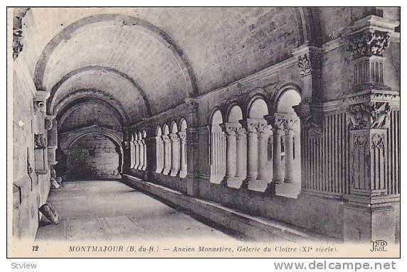 Interior, Ancien Monastere, Galerie Du Cloitre (XI Siecle), Montmajour (Bouch...