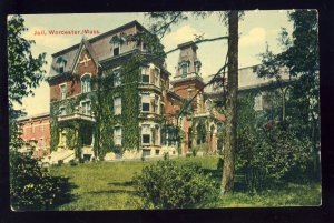 Early Worcester, Massachusetts/MA Postcard, Old Jail