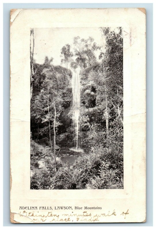 C.1910 Adelina Falls, Lawson, Blue Mountains Postcard P168