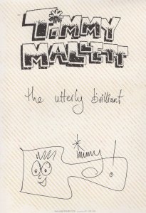 Timmy Mallett Amazing Comic Drawing Hand Signed Photo Card