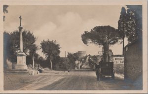 RPPC Postcard Rome Italy Aqueduct Claudio Sulla Via Appia Antica