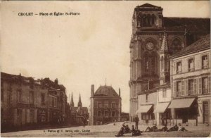 CPA CHOLET Place et Eglise St-Pierre (979107)