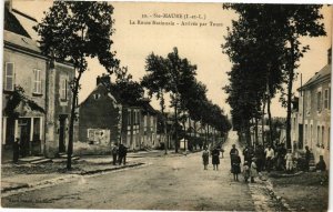 CPA Ste-MAURE-La Route Nationale-Arrivée par TOURS (266607)