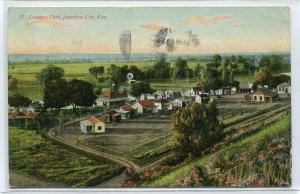 Country Club Junction City Kansas 1909 postcard