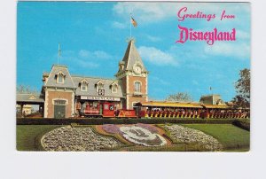 VINTAGE POSTCARD DISNEYLAND MAIN STREET USA GREETINGS FLORAL MICKEY #3