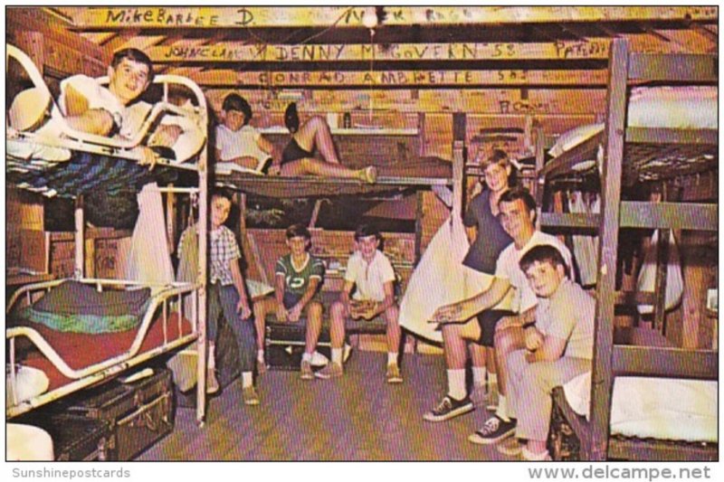 New Hampshire Spofford Camp Notre Dame Interior View Of Cabin