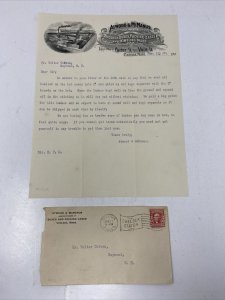 1907 Atwood & McManus Letterhead & Envelope Chelsea Massachusetts MA Typewritten