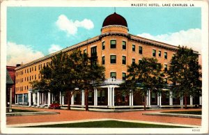 Postcard Majestic Hotel in Lake Charles, Louisiana