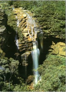 postcard Australia, NSW - Blue Mountains Wentworth Falls waterfall