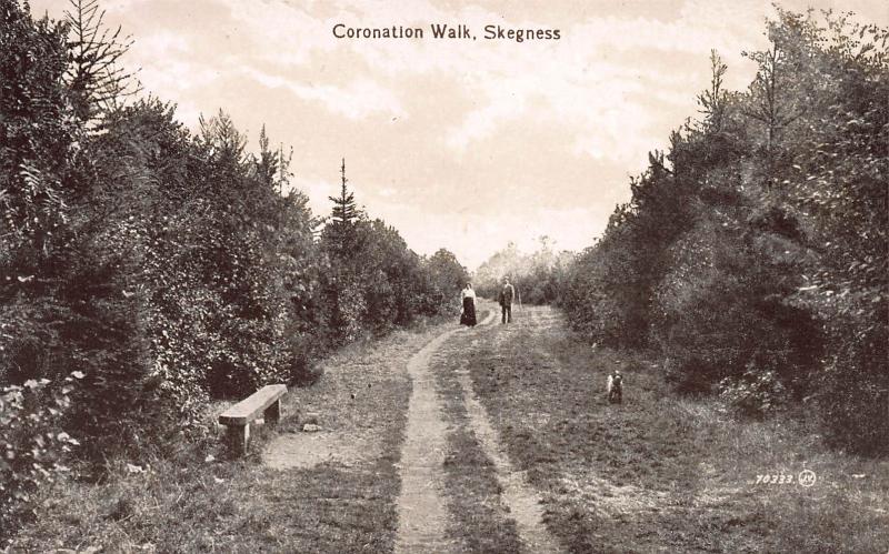 Coronation Walk, Skegness, England, Early Postcard, Unused