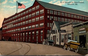 Maine Gardiner R P Hazzard Company Shoe Factory 1916 Curteich