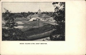 East Boston Massachusetts MA Gym Wood Island c1905 Postcard