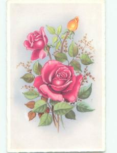 Very Old Foreign Postcard BEAUTIFUL FLOWERS SCENE AA4740