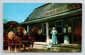 Entrance Miner Grants General Store Old Sturbridge Village Stafford CT Postcard