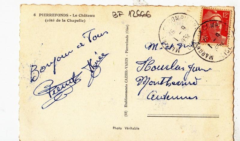 BF12666 pierrefonds le chateau  france front/back image