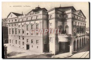 Postcard Old Theater Mulhouse