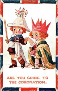 1911 Fred Spurgin Coronation Series Antique Postcard UK King George V KJ1