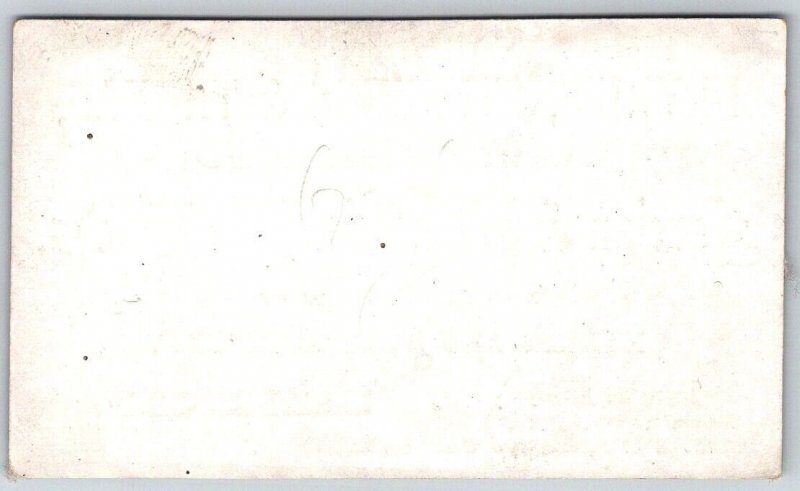 1840-50s Victorian Business Trade Card Baltimore Maryland Devries Stephens Goods