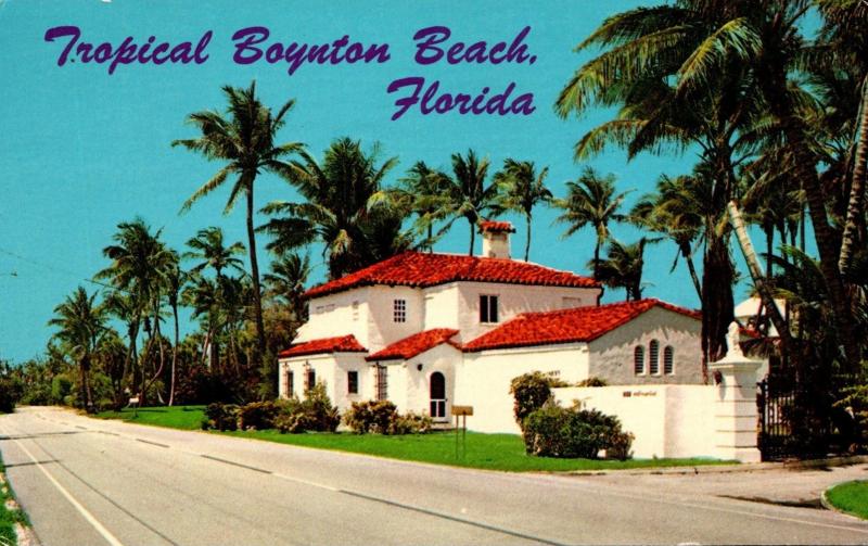 Florida Boynton Beach Beautiful Residence On Ocean Boulevard 1968
