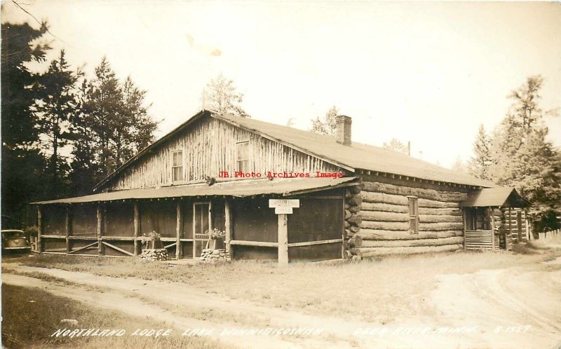 MN, Lake Winnibigoshish, Minnesota, RPPC, Northland Lodge, Cook No B1589