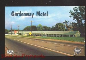 VILLA RIDGE MISSOURI ROUTE 66 GARDENWAY MOTEL ROADSIDE ADVERTISING POSTCARD