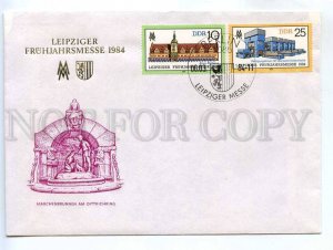 272913 DDR East Germany 1984 year Leipzig Spring Fair FDC