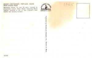 Maine Portland Boone's Restaurant , Dining Room