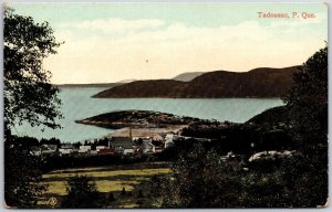 Tadousac Quebec Canada Mountain Grounds Trees Postcard