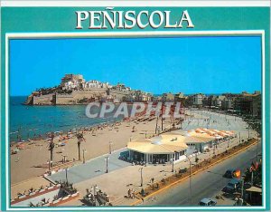 Postcard Modern Peniscola (Castellon) 72 Paseo Maritimo y playa