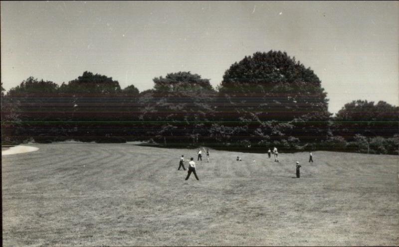 Baseball Game (Kennebunk Written on Back) 1950s-60s Real Photo Postcard
