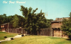 Vintage Postcard Old Fort Harrod Pioneer Memorial State Park Harrodsburg KY