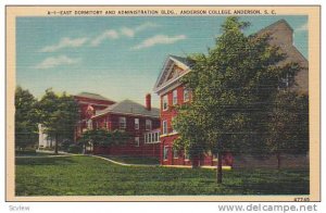 East Dormitory And Administation Building, Anderson College, Anderson, South ...