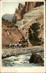 1907 Yellowstone Nat'l Park Gardeiner River DETROIT PUBLISHING