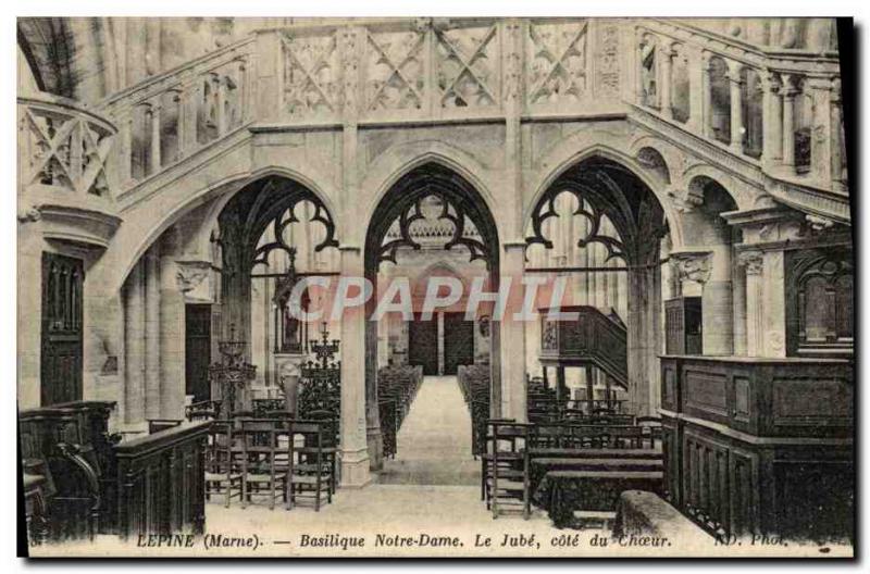 Old Postcard Lepine Notre Dame The Jube Choir Riviera