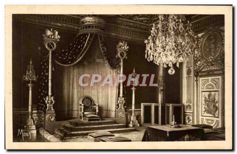 Throne room of Napoleon I, palace of Fontainebleau, France