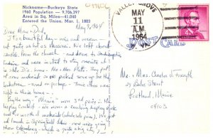 Ohio Buckeye State LARGE LETTER