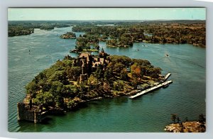 Aerial Boldt Castle St Lawrence River Thousand Islands New York Vintage Postcard