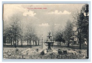 c1910 City Park, Delaware, Ohio Postcard F184E