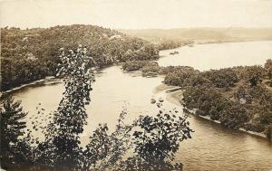 c1910 RPPC Postcard N. of Palisade Rock, Oregon IL Ogle Co. now Castle Rock Park