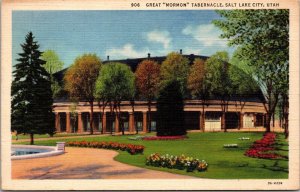 906 Great Mormon Tabernackle Salt Lake City Utah Postcard PC10