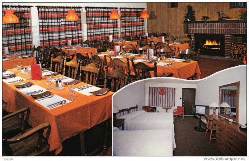 Inside View, Motel du Village, Dining Room, CARAQUET, New Brunswick, Canada, ...